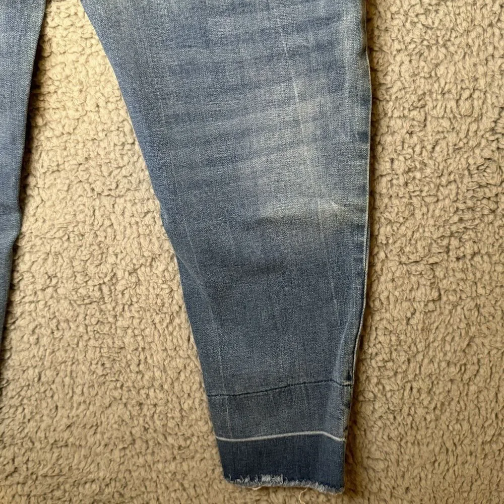 Justice‎ Girlfriend Raw Hem Distressed Blue Jegging Stretch Jeans Girls 14 Plus